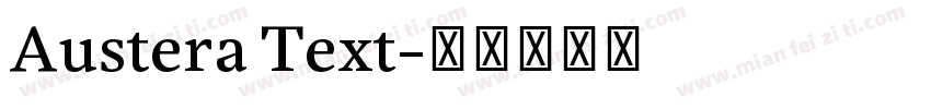 Austera Text字体转换